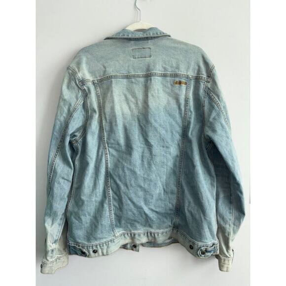 NWT Chubbies The Denim Trucker Jacket Size XL Light Vintage Wash - Picture 7 of 8